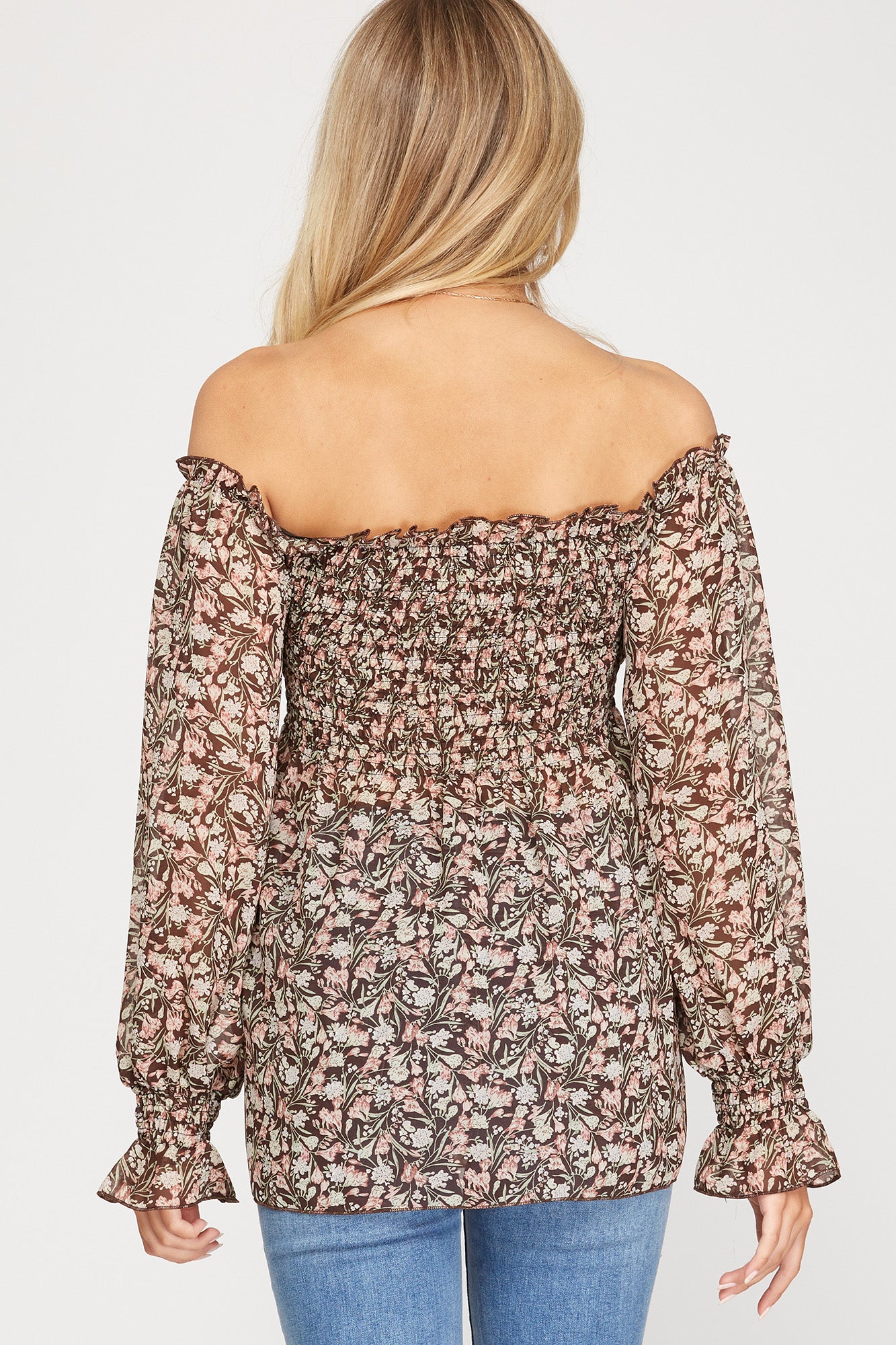 Jenel Off Shoulder Floral Top