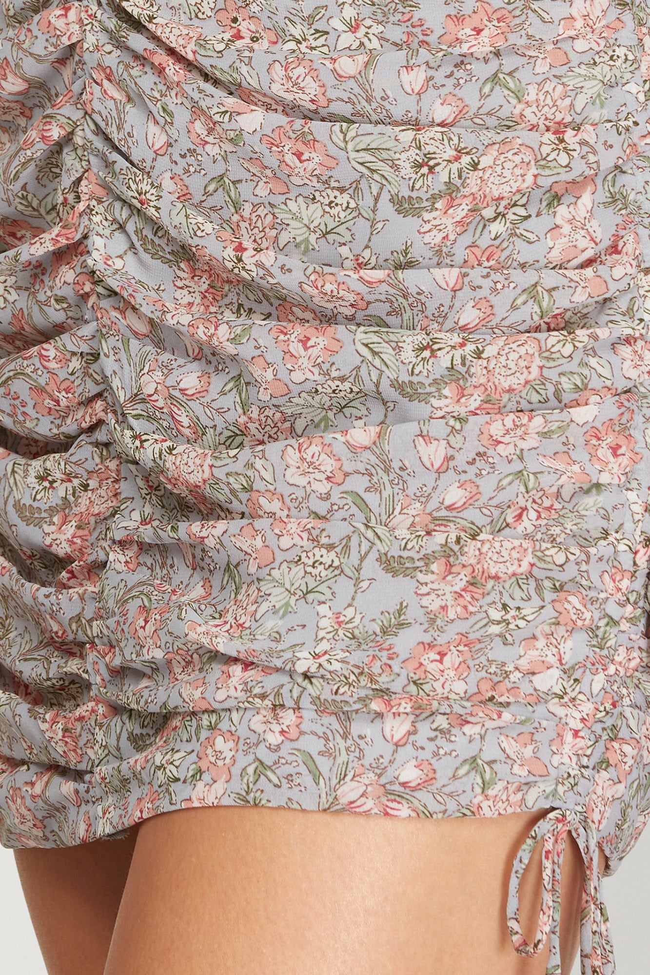 Stephanie Ruched Floral Skirt