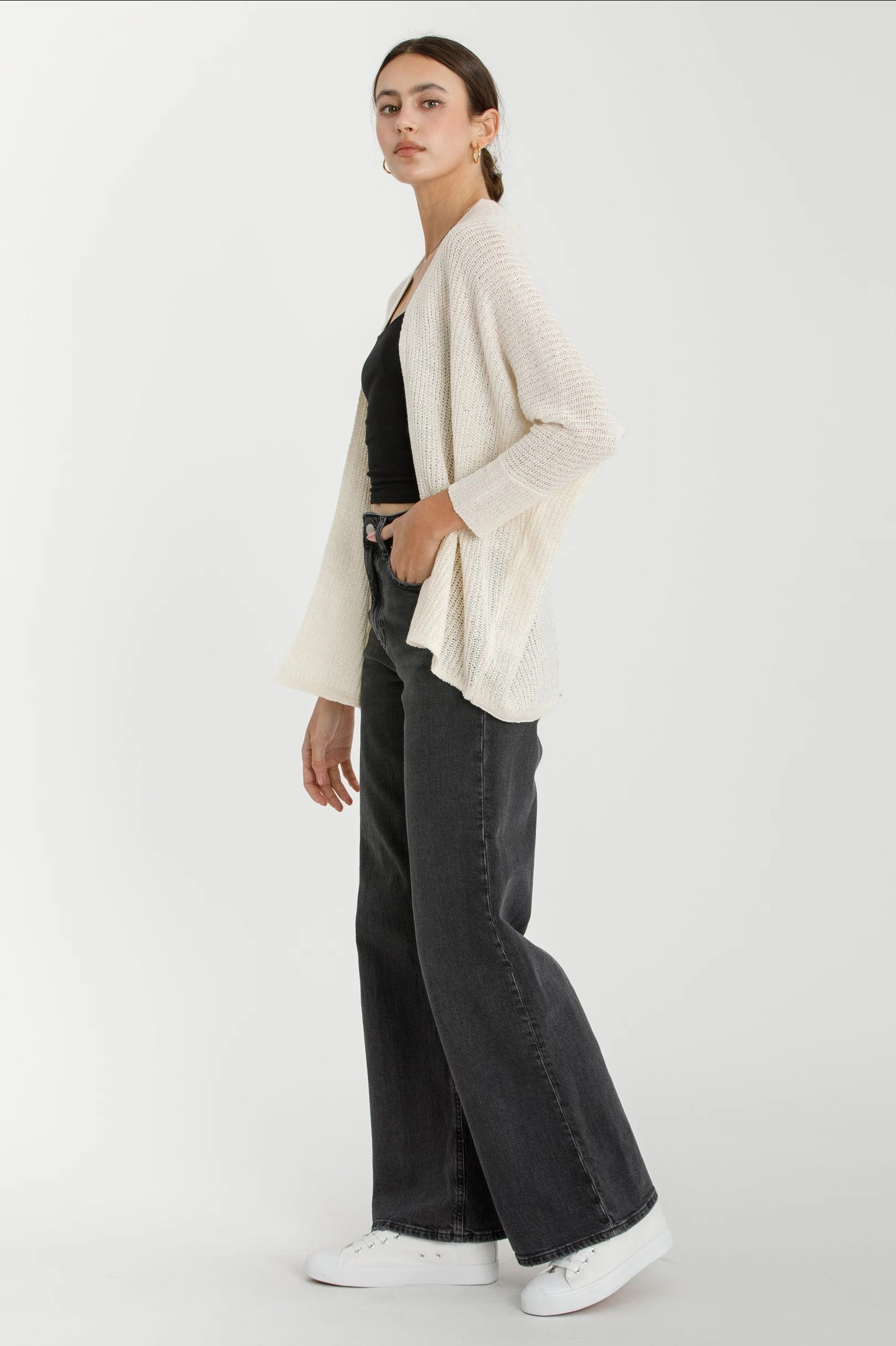 GINA DOLMAN SLEEVE OPEN FRONT CARDIGAN