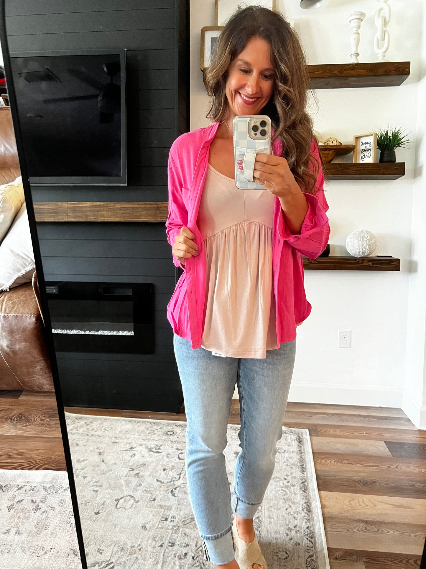 Laura Button Down Linen Top