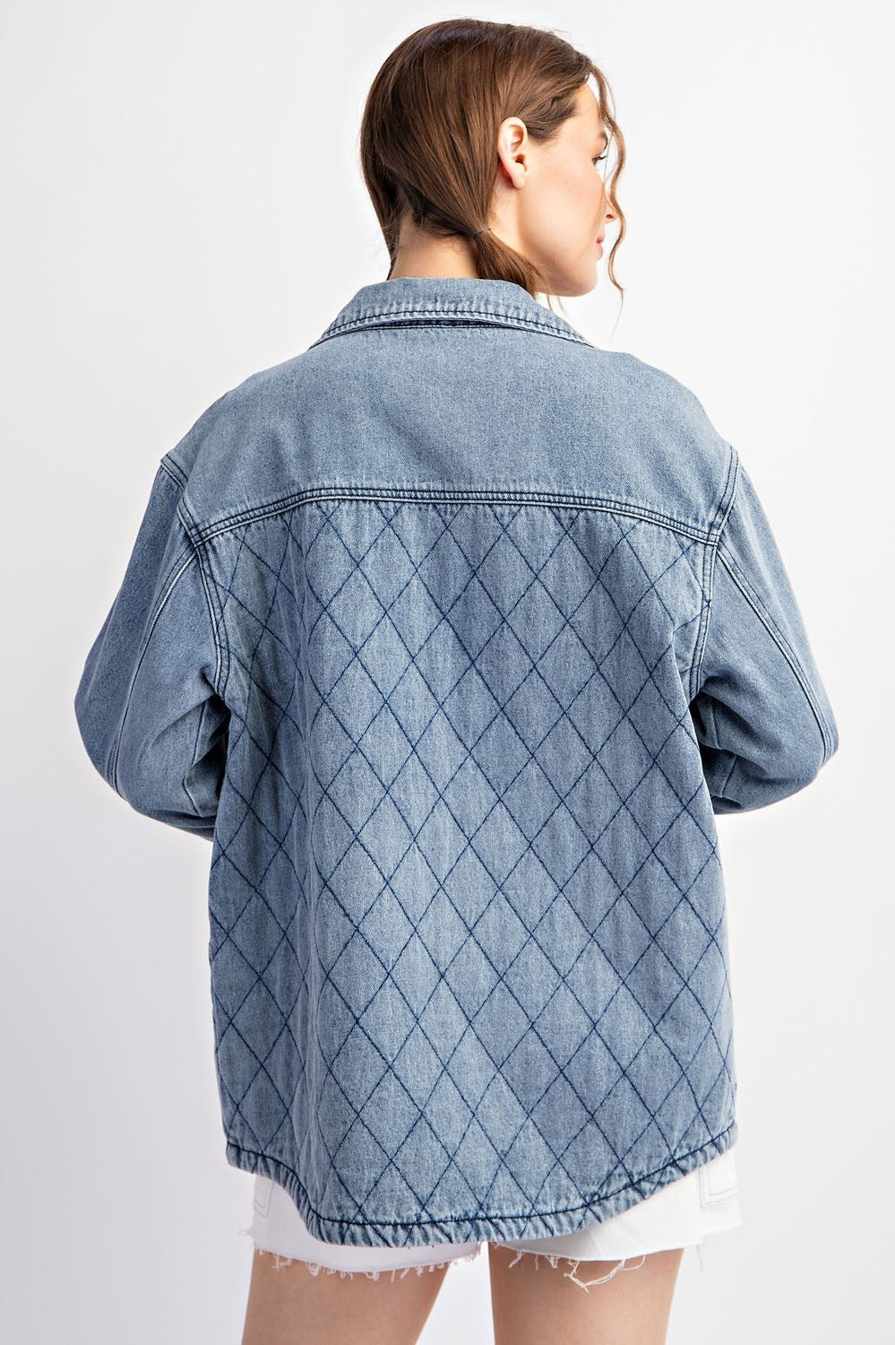 Jackie Quilted Button Down Jacket