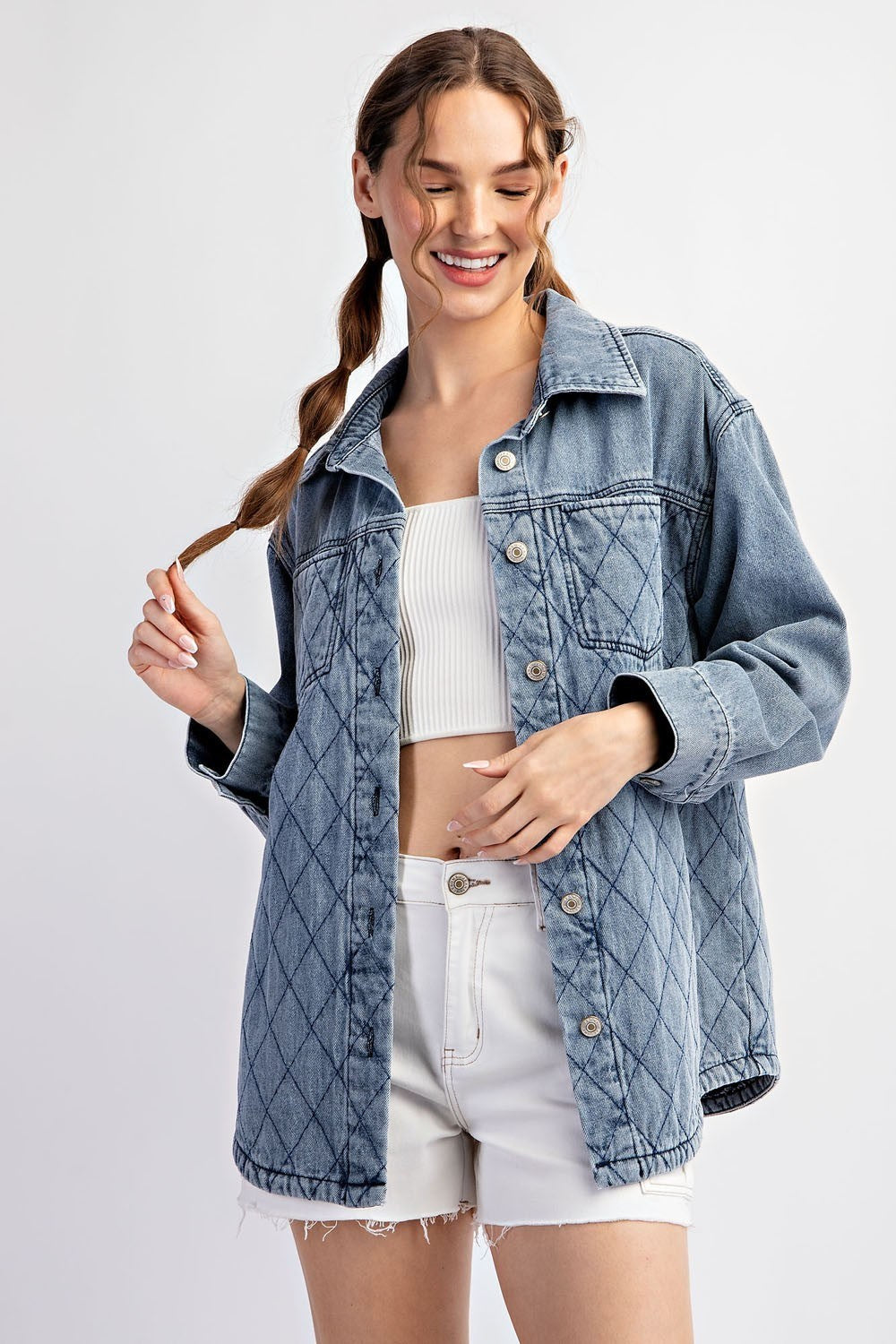 Jackie Quilted Button Down Jacket