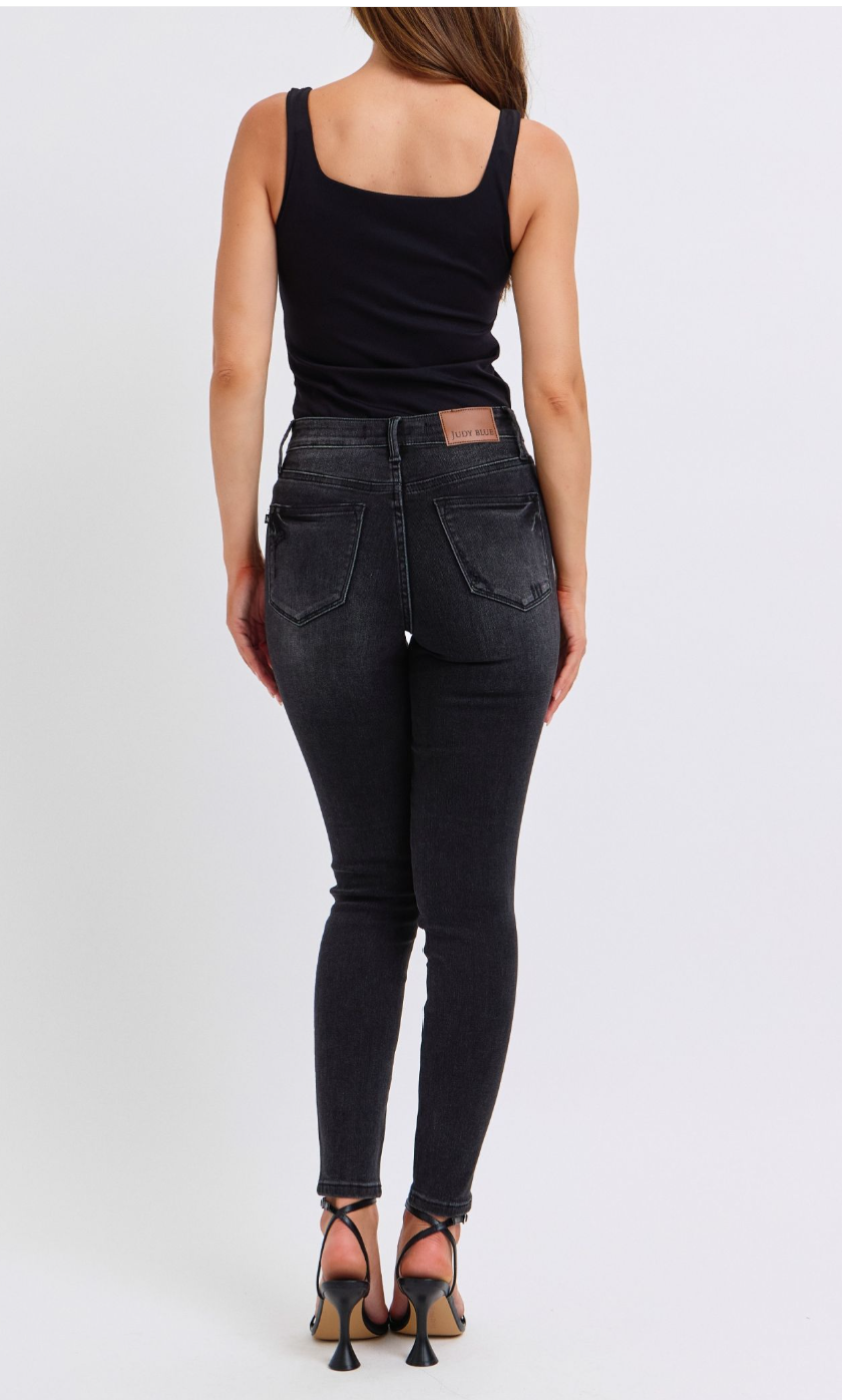 Judy Blue Black Tummy Control Skinny Jeans