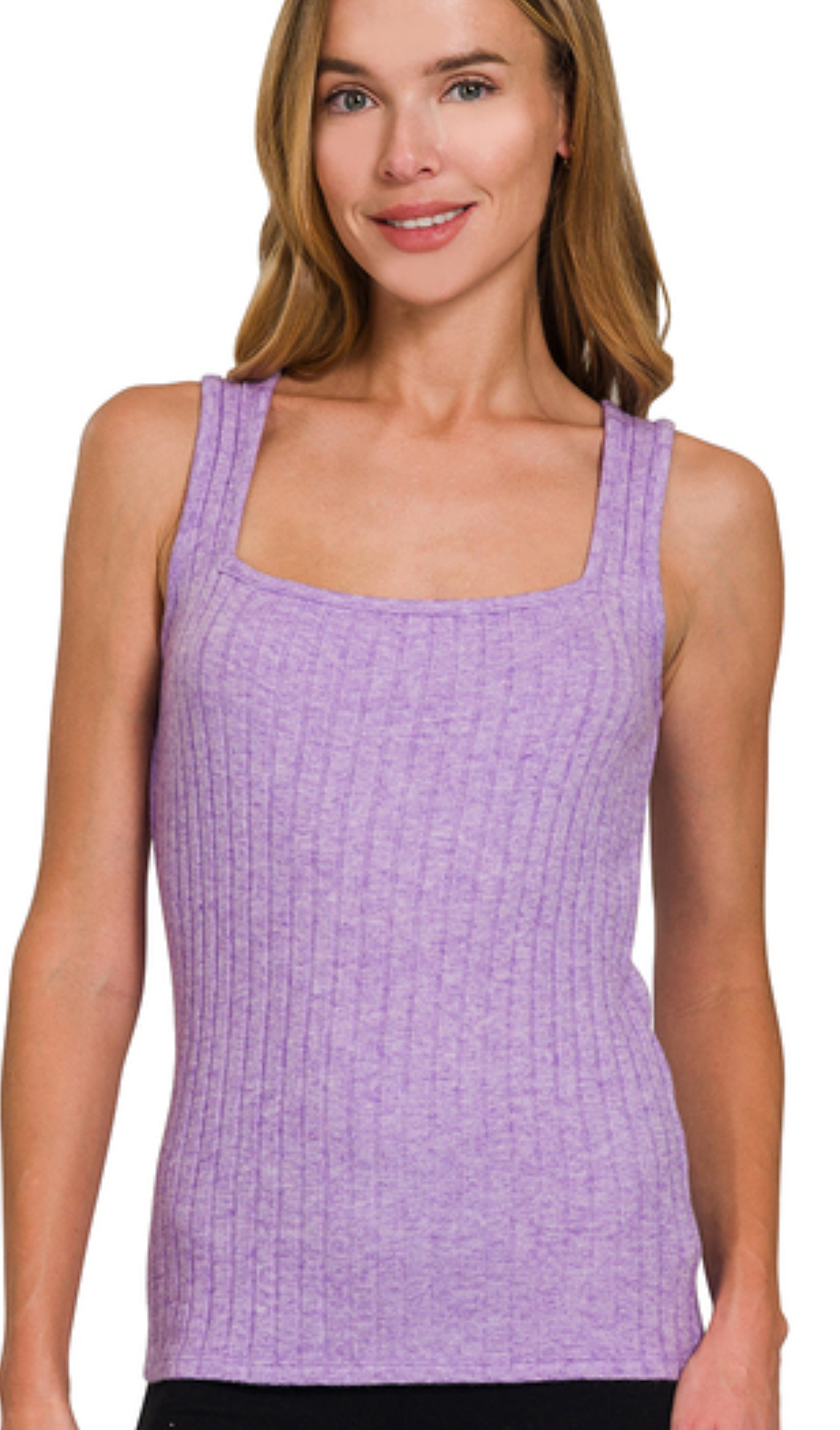 Square Neck Knit Tank