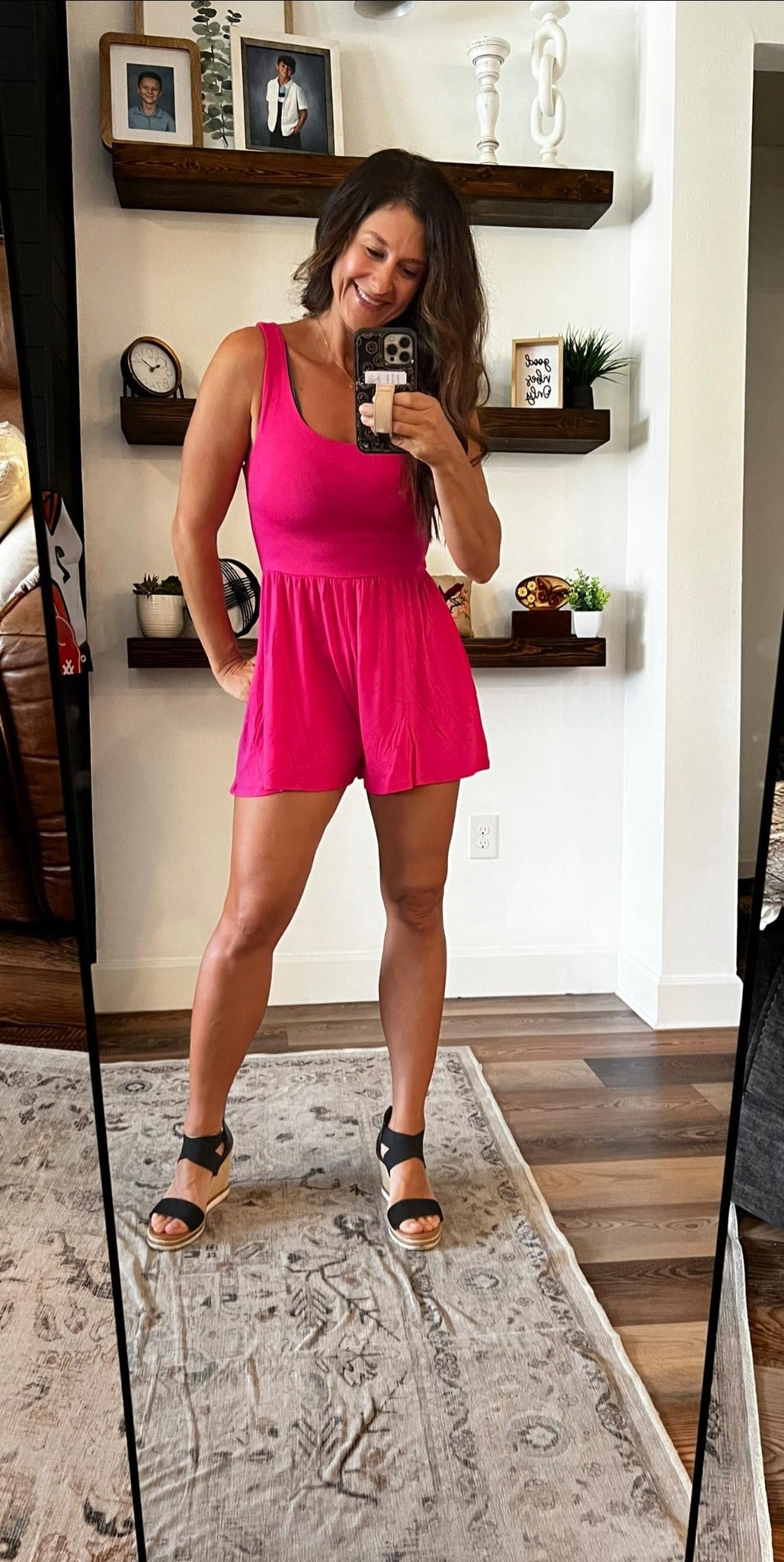Laurie Layered Tank Romper