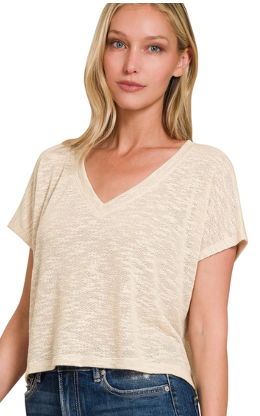Kylie Cropped Knit Top