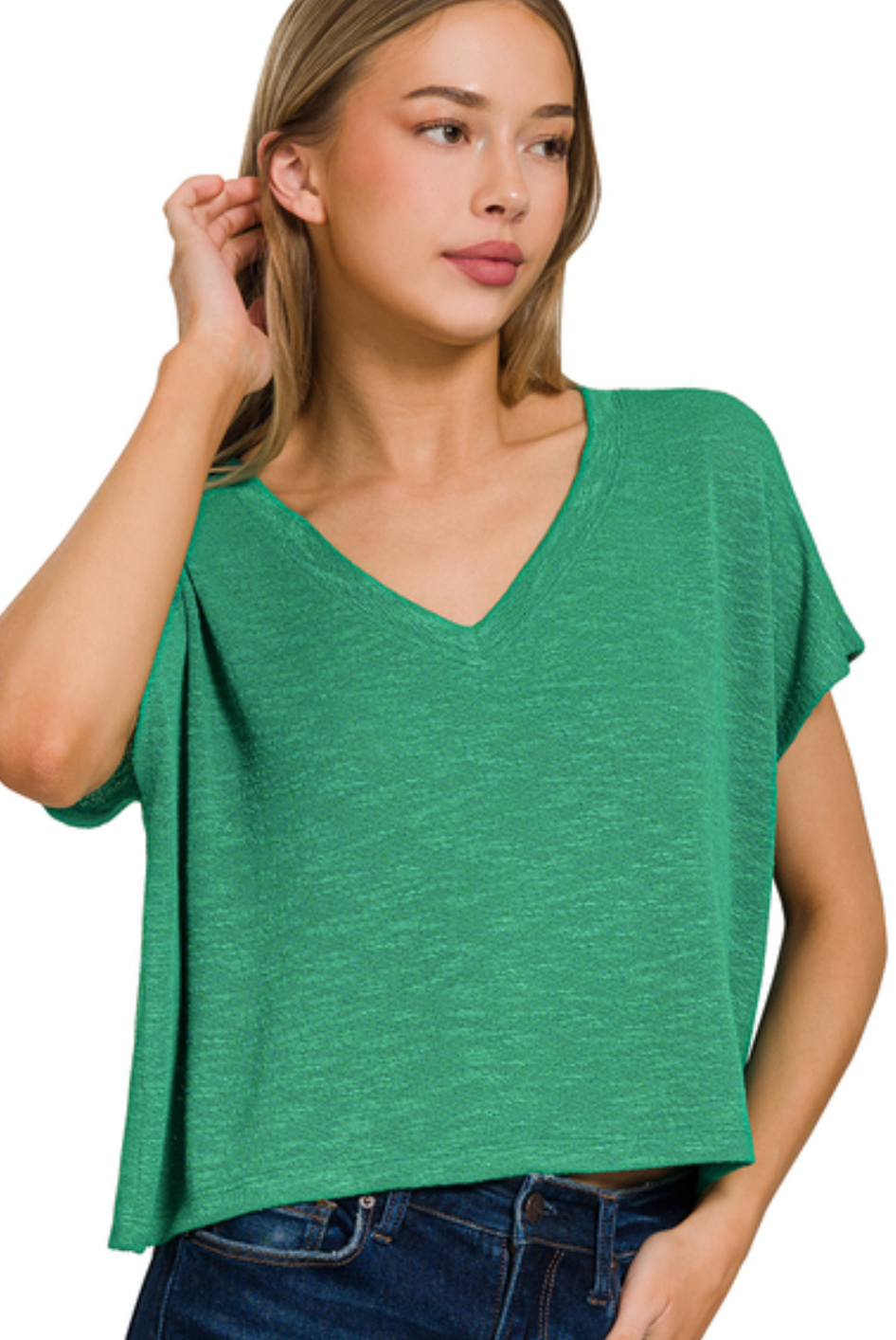 Kylie Cropped Knit Top