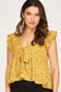 Flutter-Sleeve Floral Top