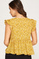 Flutter-Sleeve Floral Top
