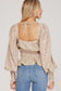 Tina Tie-Back Puff Sleeve Top