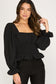 Angie "Night Out" Smocked Waist Top