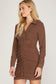 Nicole Long Sleeve Shirred Dress