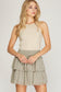 Woven Smocked Floral Skirt