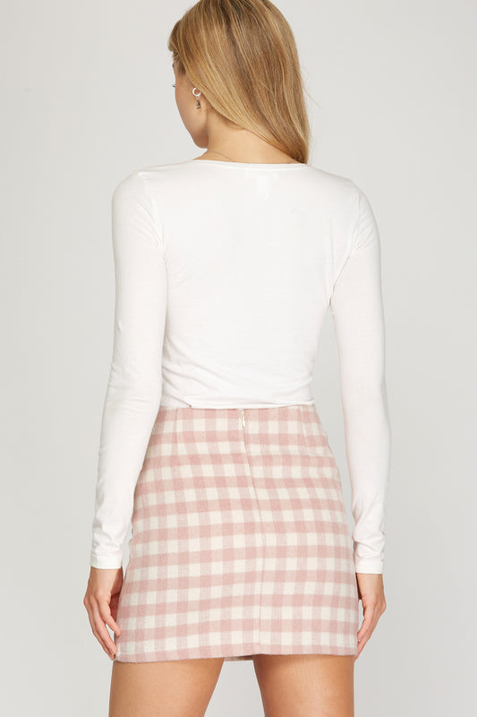 Jenna Plaid Mini Skirt