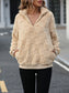 Checkered Quarter Zip Pullover