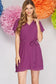 Lilah Pleated Dress with Tie- Waist