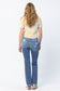 Judy Blue Destroyed Straight Mid-Rise Jeans