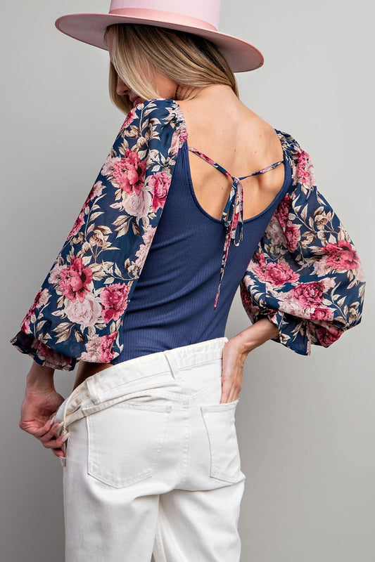 Millie Floral Sleeve Bodysuit