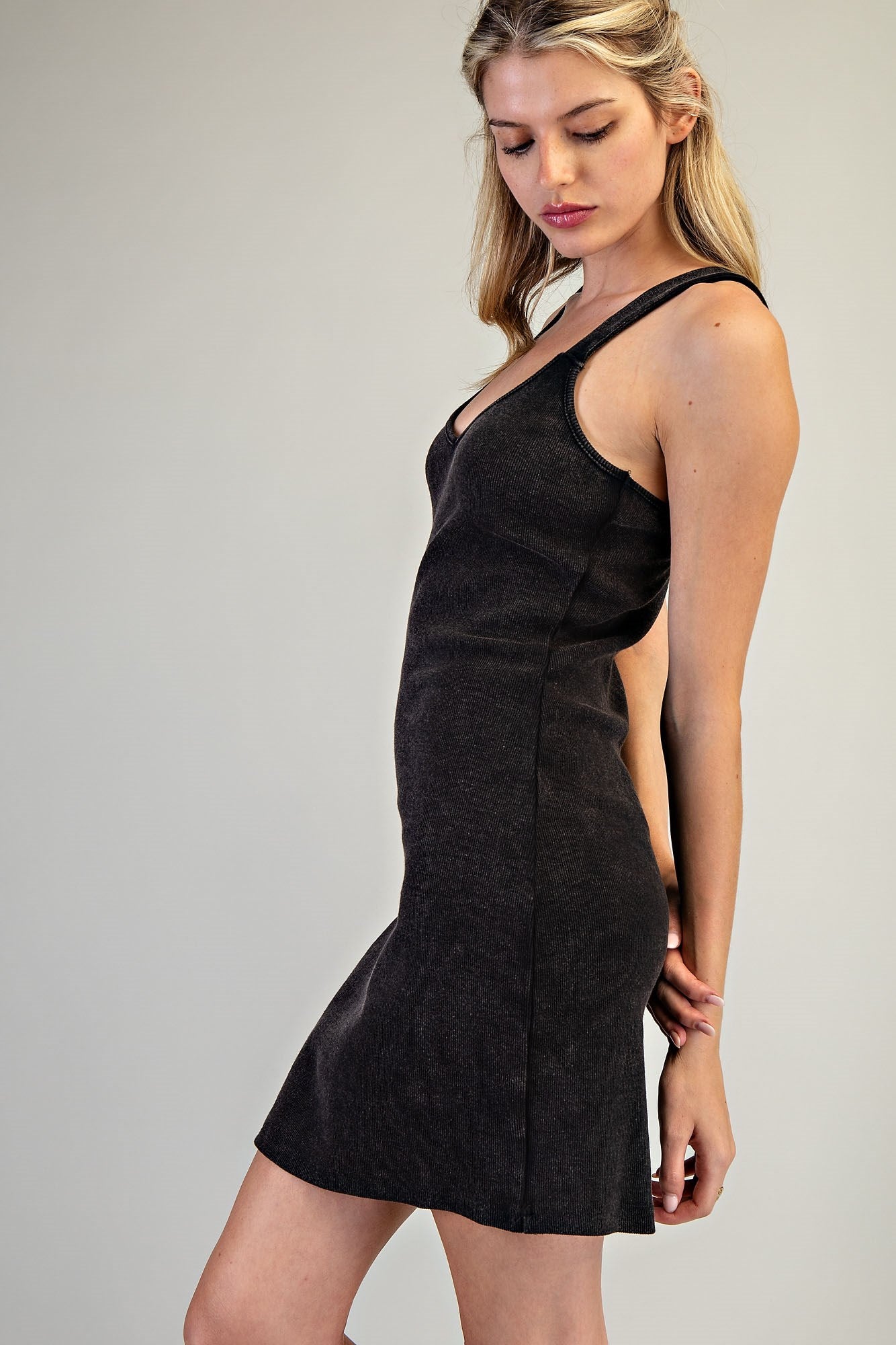 Biance Bodycon Mineral Washed Dress