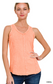 Seline Mineral Washed Raw- Edge Tank