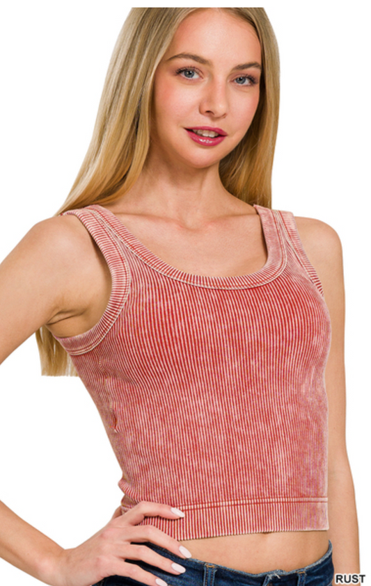 Eve Cropped Scoop Neck Bra Top