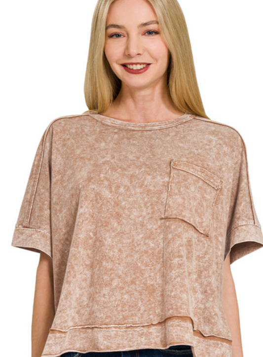 Halo Washed Box-Tee
