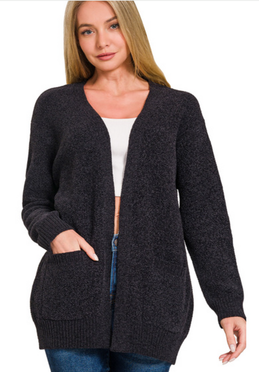 Melanie Melange Knit Cardigan