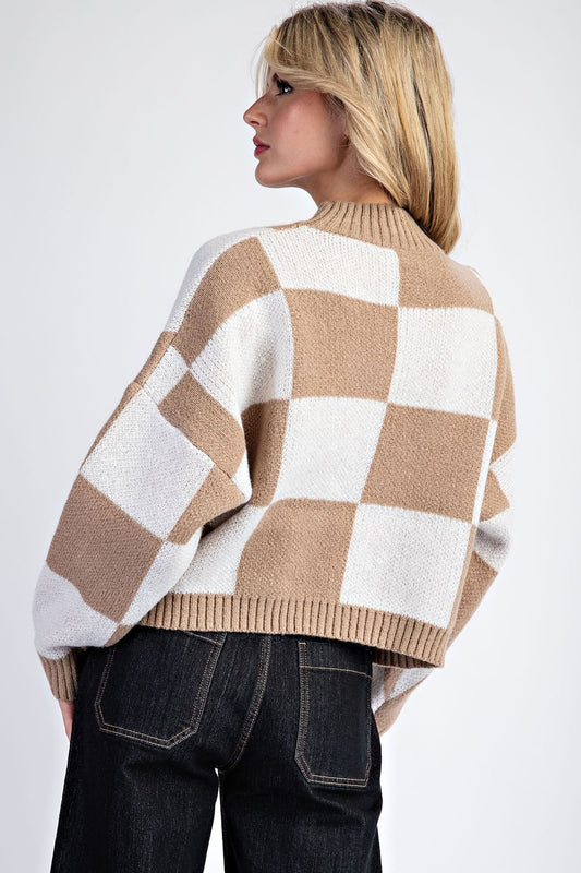 Jen Checkered Sweater