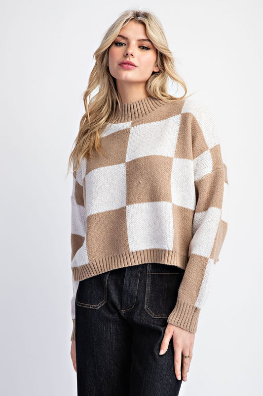 Jen Checkered Sweater