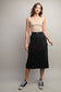 Mineral Washed Midi Skirt