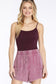 Mauve Tie-Waist Shorts
