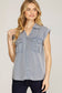 Jenn Chambray button-down Top