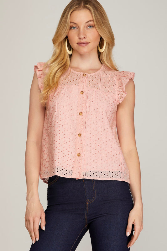 Irina Eyelet Top