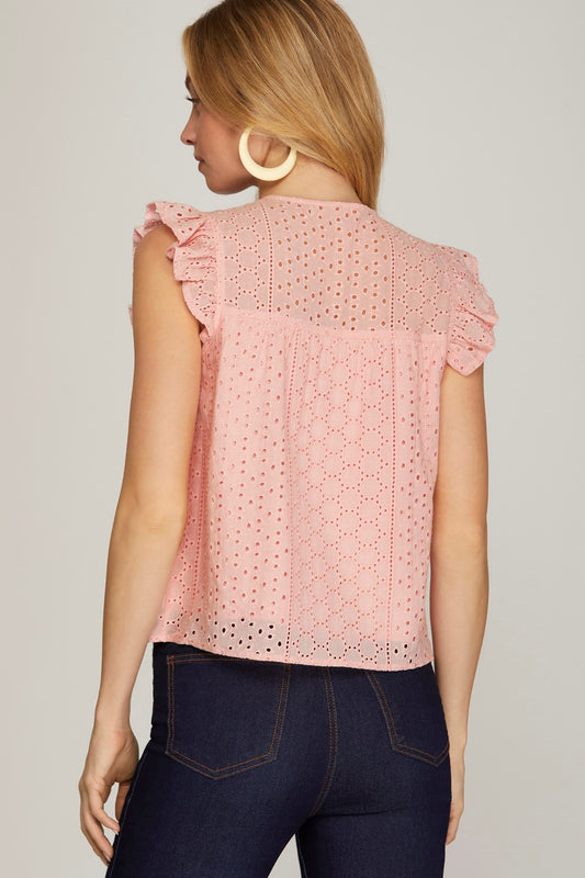 Irina Eyelet Top