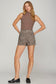 Leopard Twill Washed Shorts