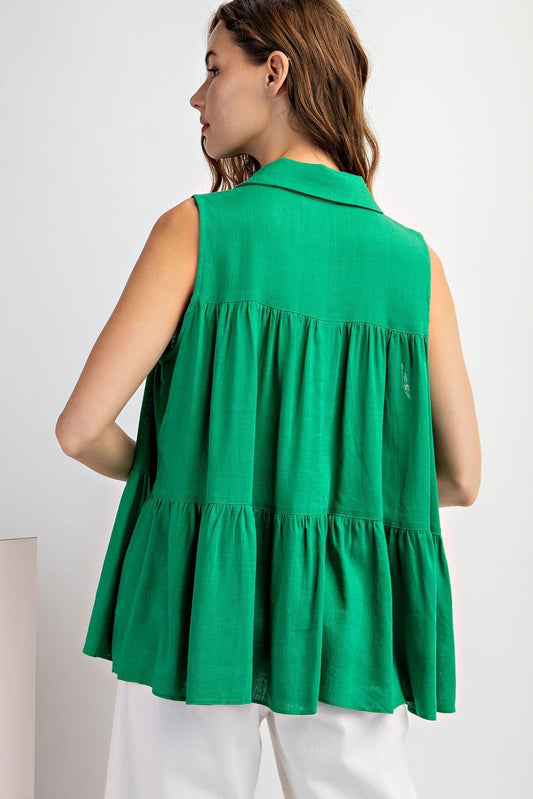 Sabrina Soft Washed Tiered Top