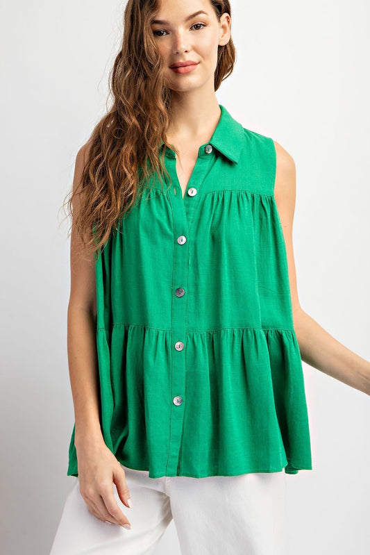Sabrina Soft Washed Tiered Top