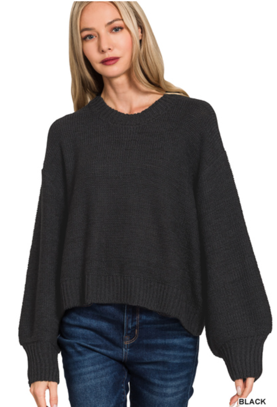Mindy Balloon Sleeve Sweater