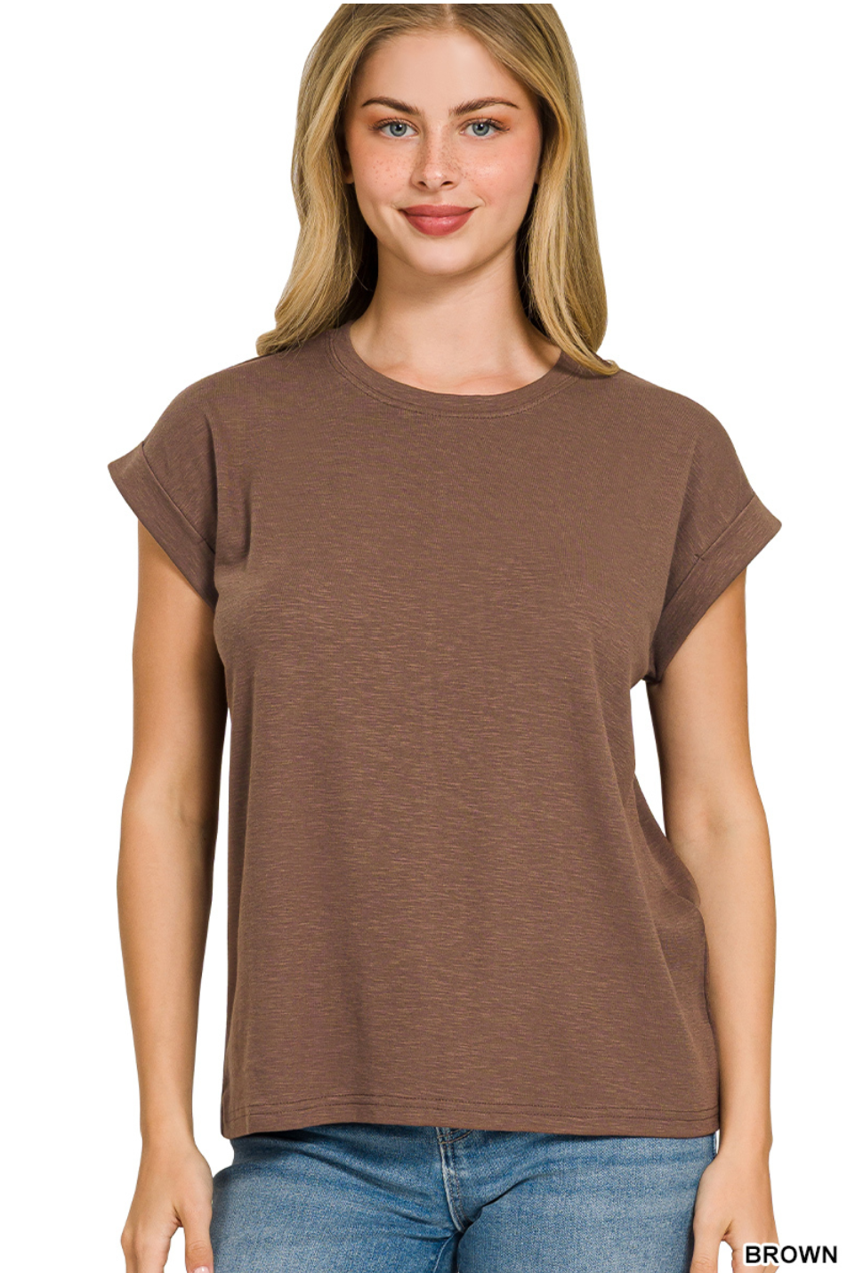 Caroline Cuffed Super Soft Tee