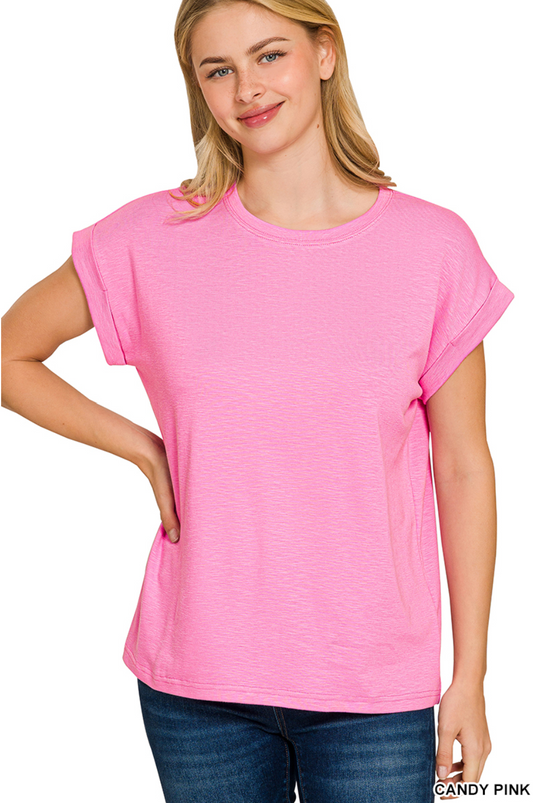 Caroline Cuffed Super Soft Tee