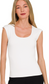 Double Layered Cap Sleeve Top