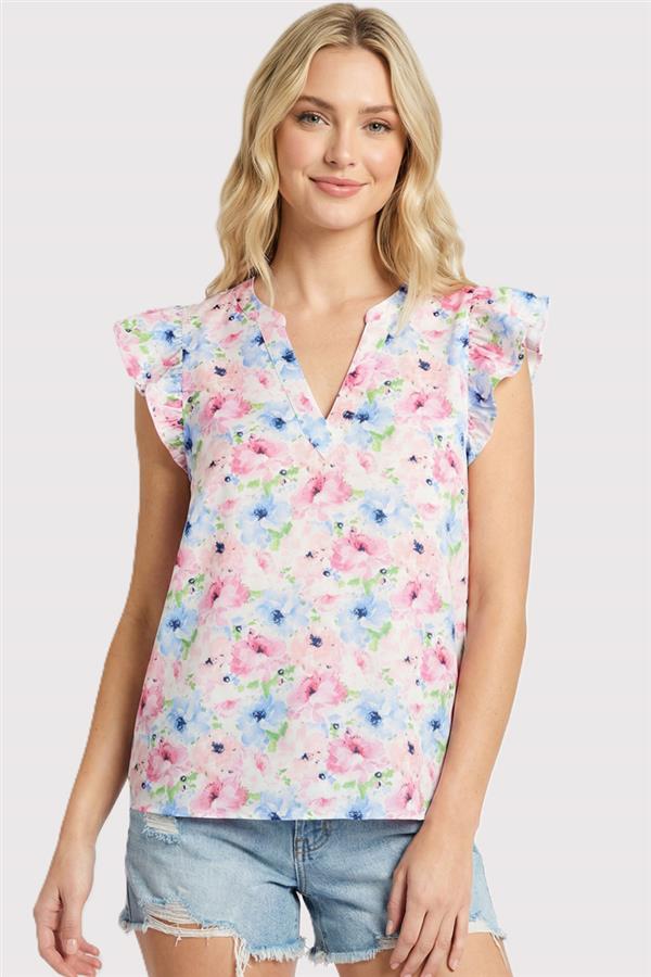 Fiona Floral Top