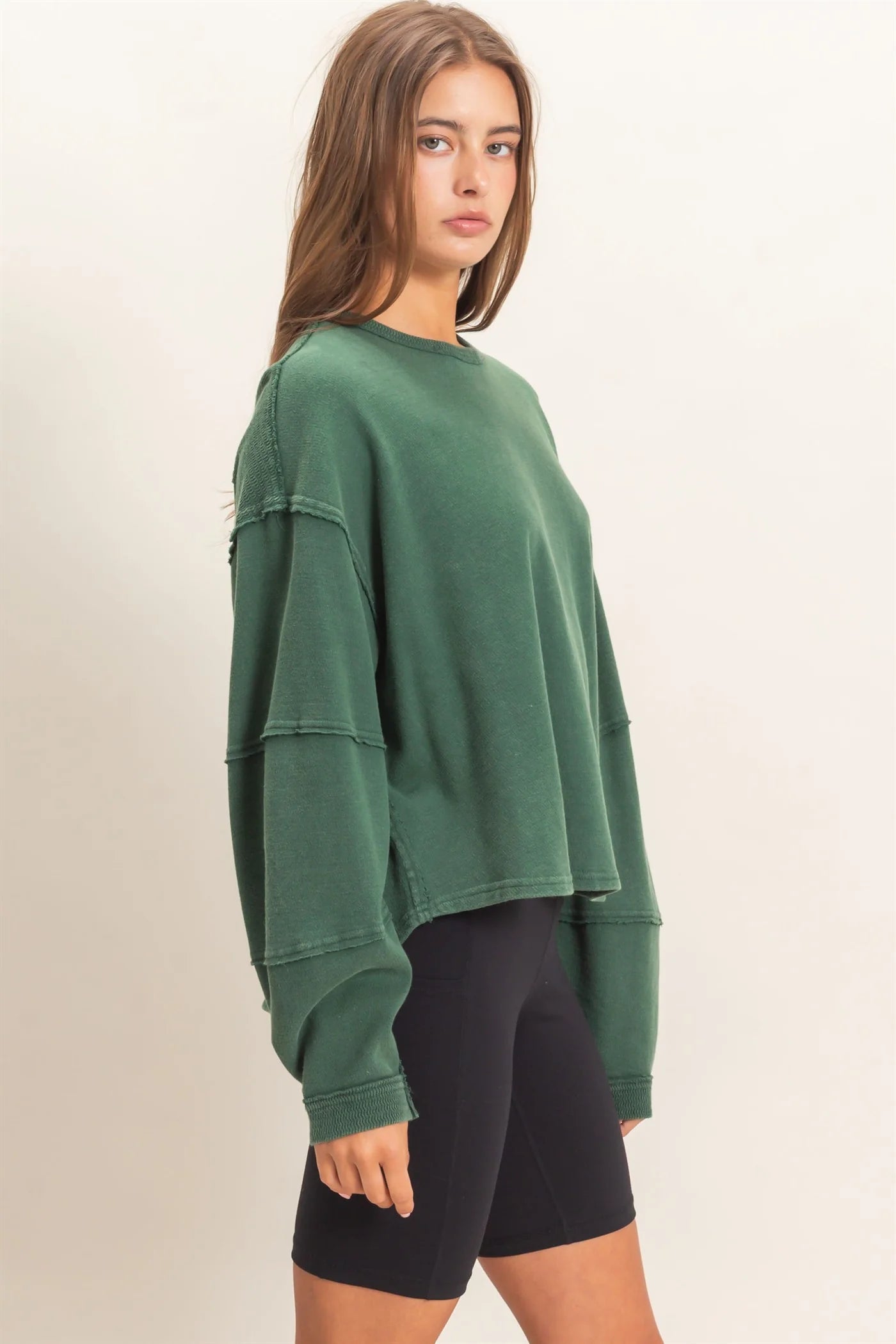 Melanie Mineral Washed Crew Neck