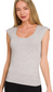 Double Layered Cap Sleeve Top