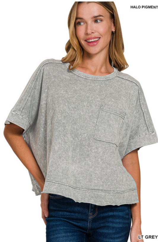 Halo Washed Box-Tee