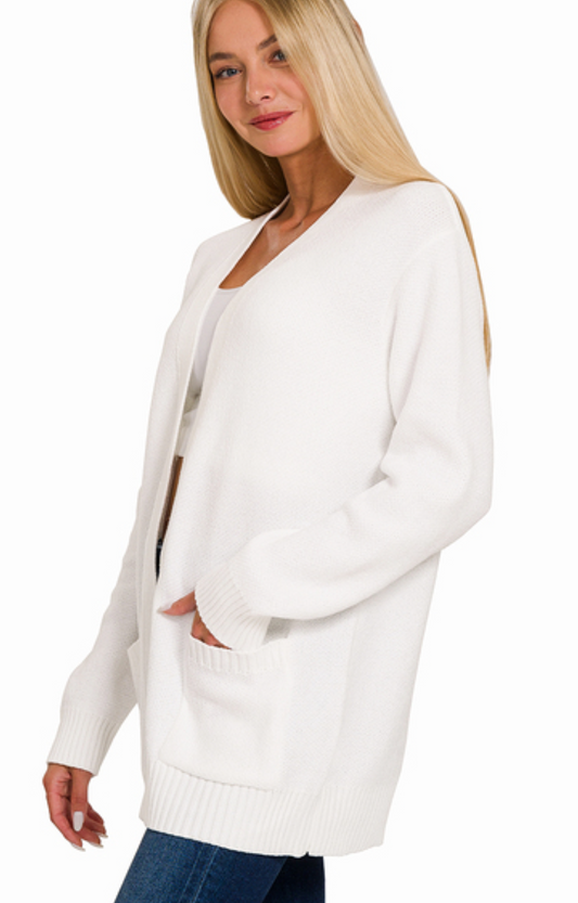 Melanie Melange Knit Cardigan