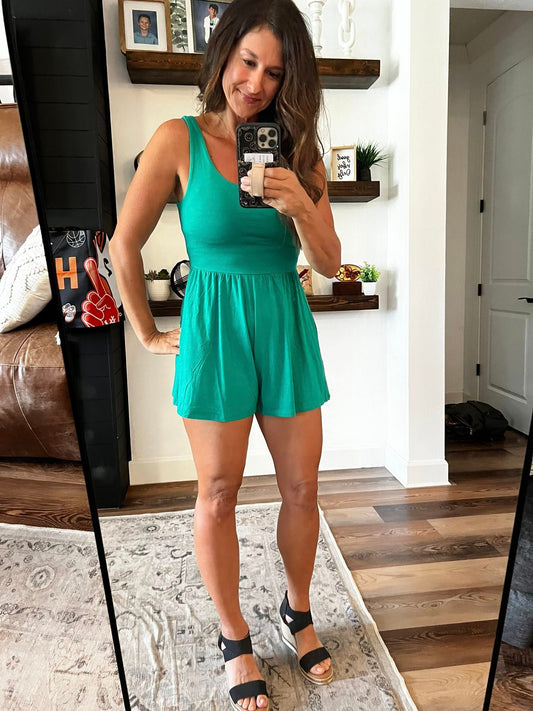 Laurie Layered Tank Romper