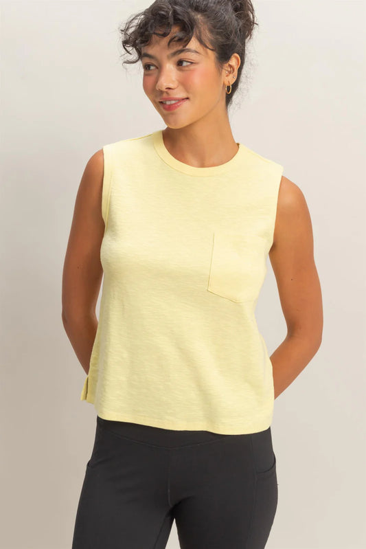 Sleeveless Pocket Tank