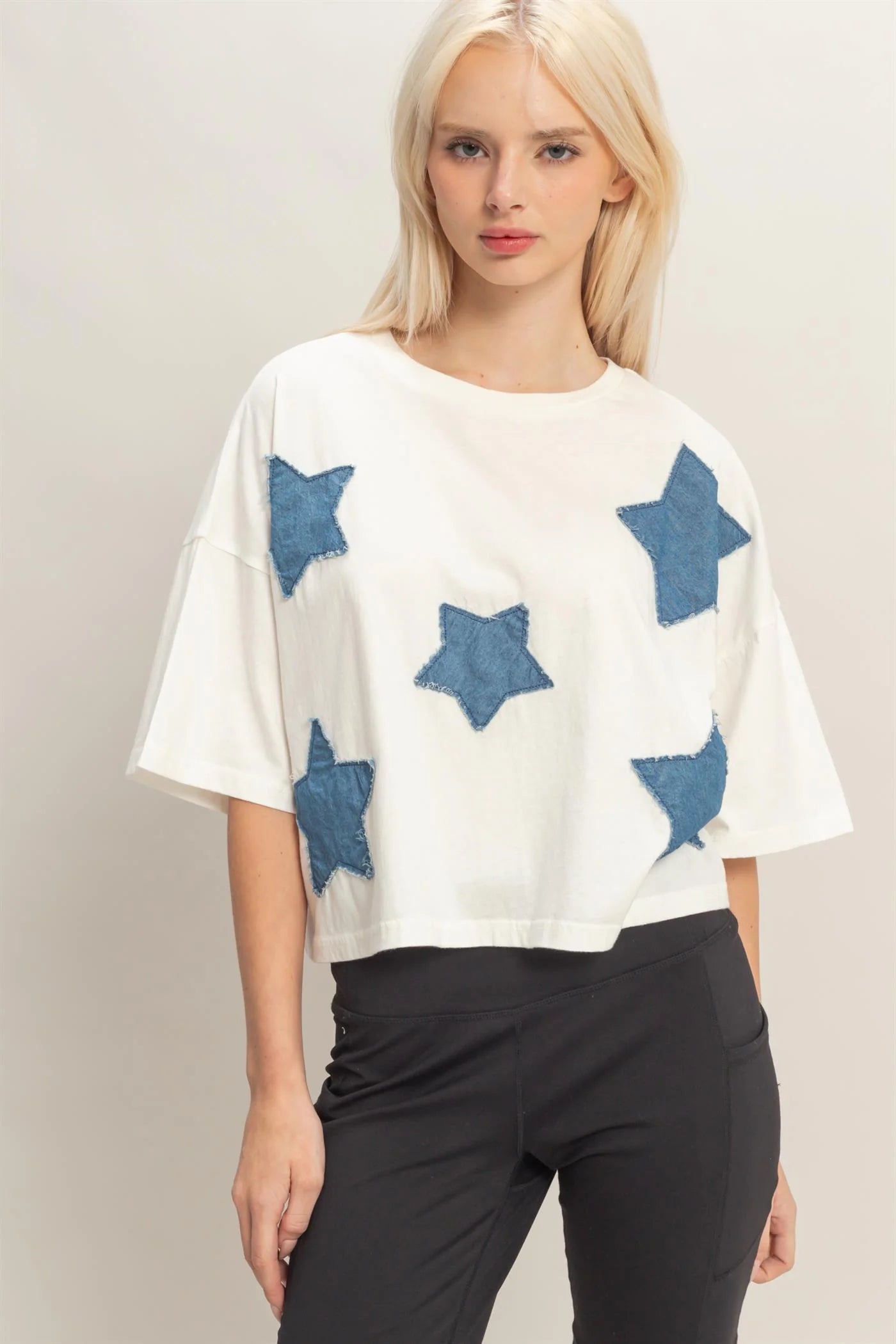 Raw Edge Star Top