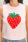 Strawberry knit Tank